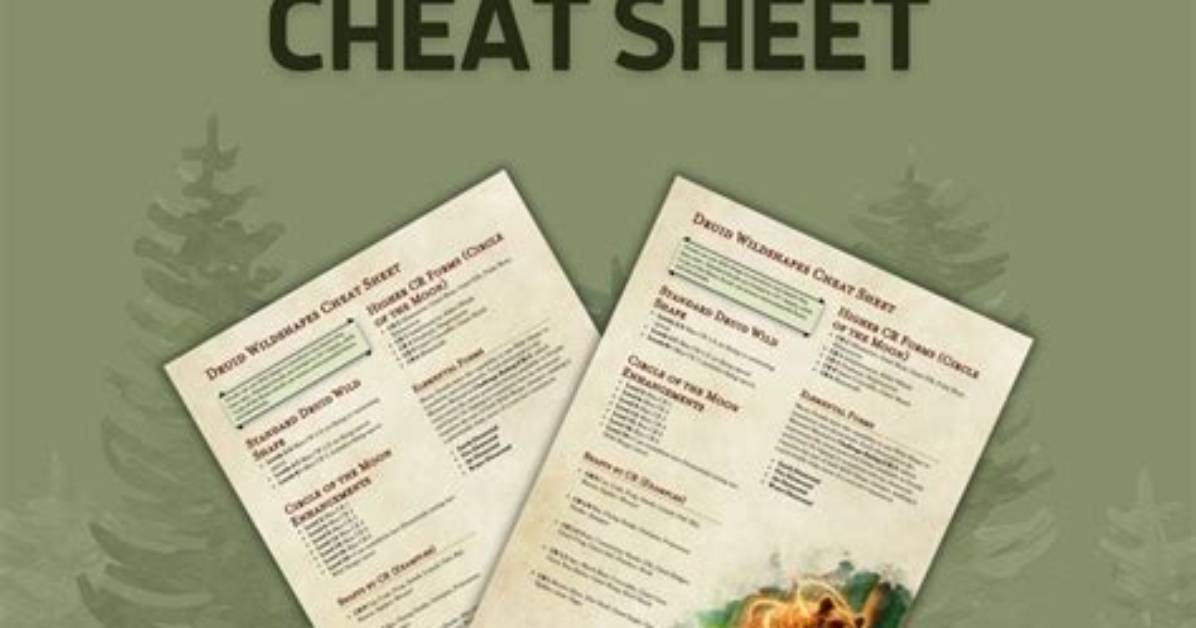 A Comprehensive Guide to 5E Druid Wild Shape