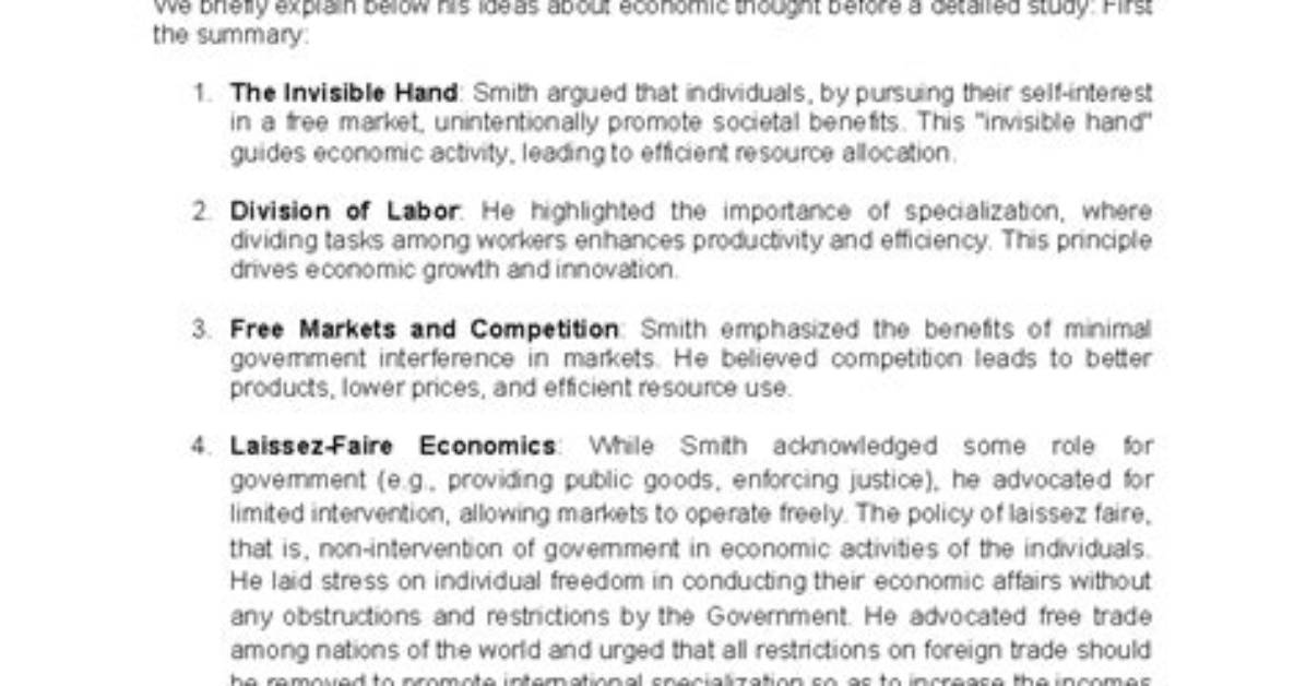 Adam Smith News: a Comprehensive Overview of His Influence and Legacy