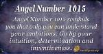 Angel Number 1015 Meaning ·