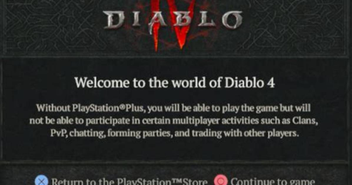 Final Notice: Diablo 4 Playstation Plus Requirement a Must-Know