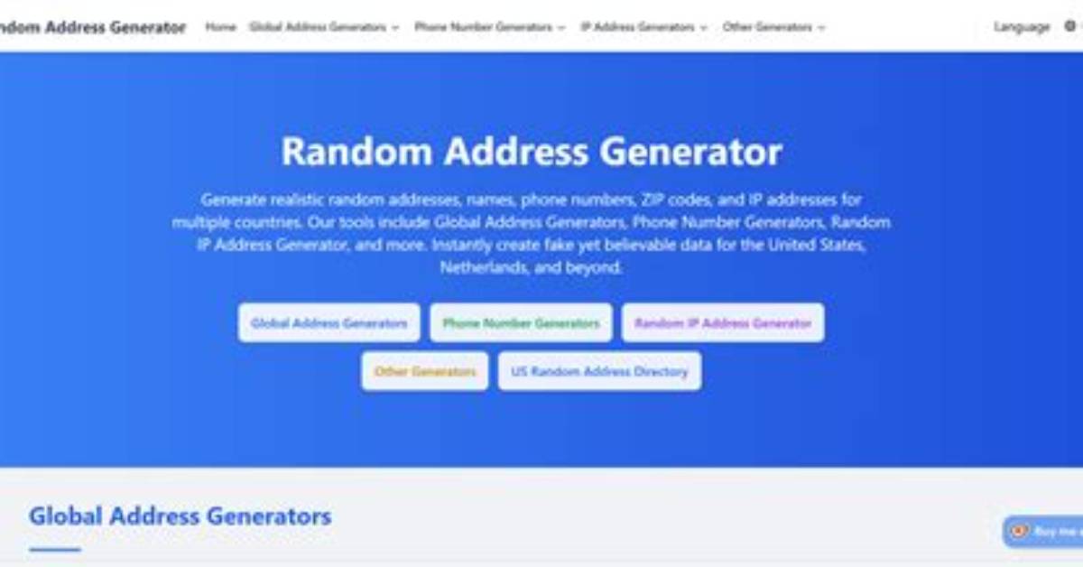 Free Uk Address Generator | Quickly Create Random Addresses in the United Kingdom