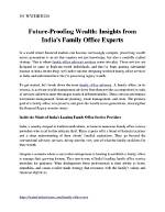 Insights into Age, Family, and Wealth