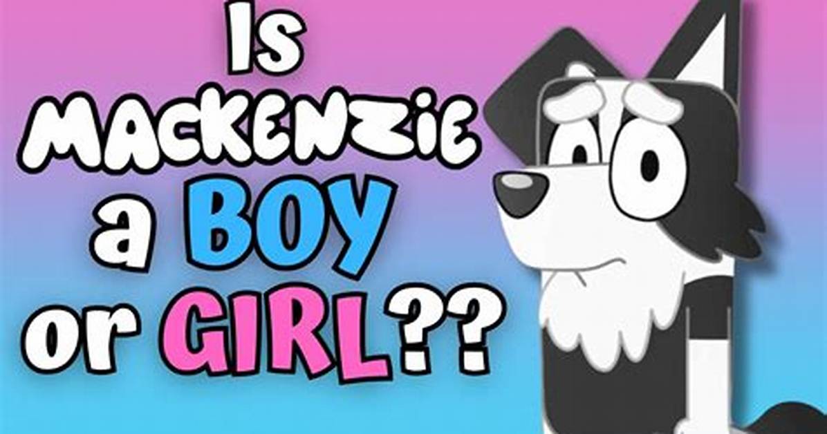 Is Mackenzie a Girl or Boy in Bluey? Celebrity. Fm #1 Official Stars, Business & People Netwo
