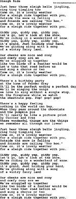 John Valby Sleigh Ride Lyrics