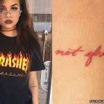 Maggie Lindemann "Not Afraid" Elbow Tattoo