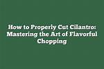 Mastering the Art of Chopping: Cut My Food into Pieces, This Is My Chopping Board