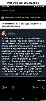 My Father Forced Me to Take Cold Showers