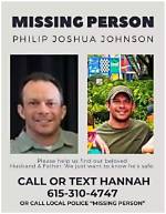Phillip Joshua Johnson Missing