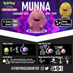 Pokemon Go Spotlight Hour Munna, Munna Can Be Shiny