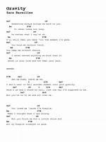 Sara Bareilles Gravity Lyrics | Sparkvlog
