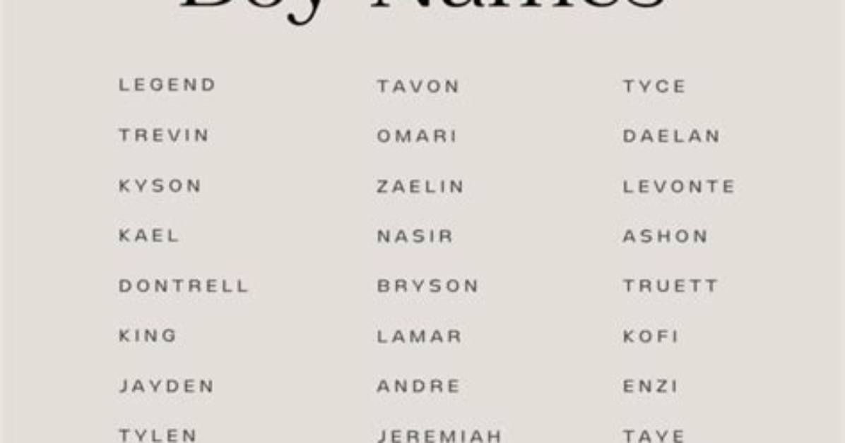Top Black Boy Names: a Comprehensive Guide
