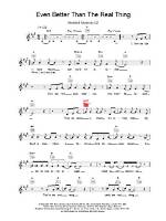 U2Seven Better Than the Real Thing Lyrics