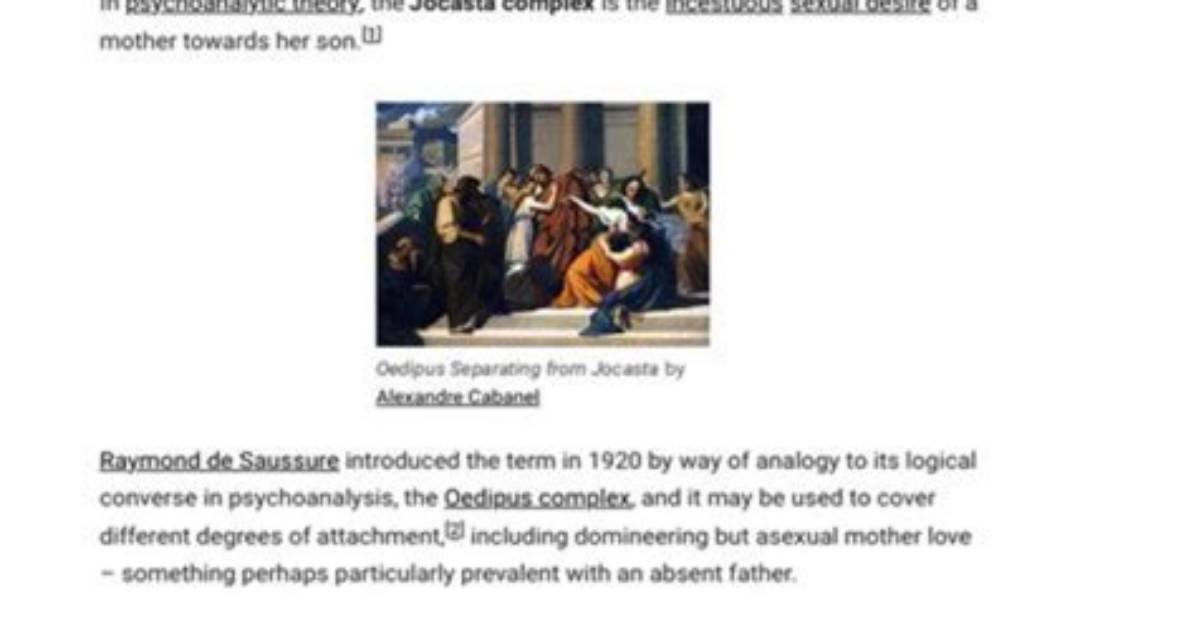Understanding Jocasta Complex: a Deep Dive into Its Psychological Implications