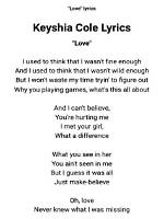 Unraveling the Depths of Emotion: Love Lyrics Keyshia