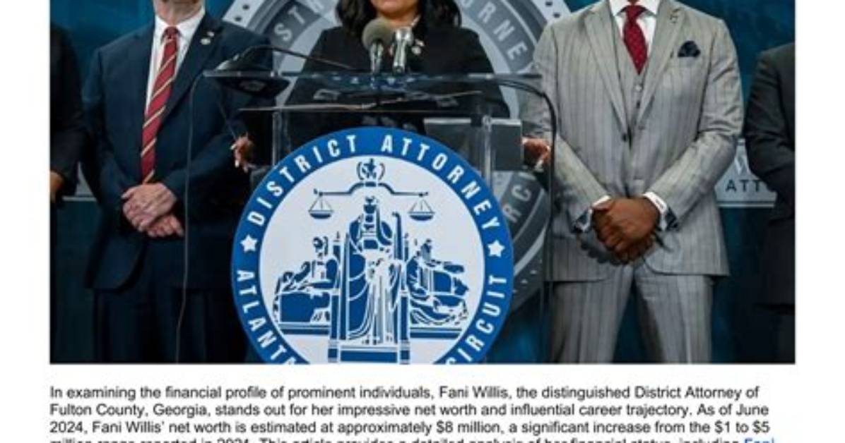 Unveiling Fani Willis Salary: a Deep Dive into the Financial Aspects of the Prominent Attorney