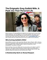 Unveiling the Woman Behind the Man: Gutfeld's Wife