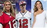 Veronika Rajek Supports Tom Brady with a Buccaneers Teddy Bear Between Her Legs